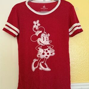 Disney Red Polka Dot Minnie Mouse Tee